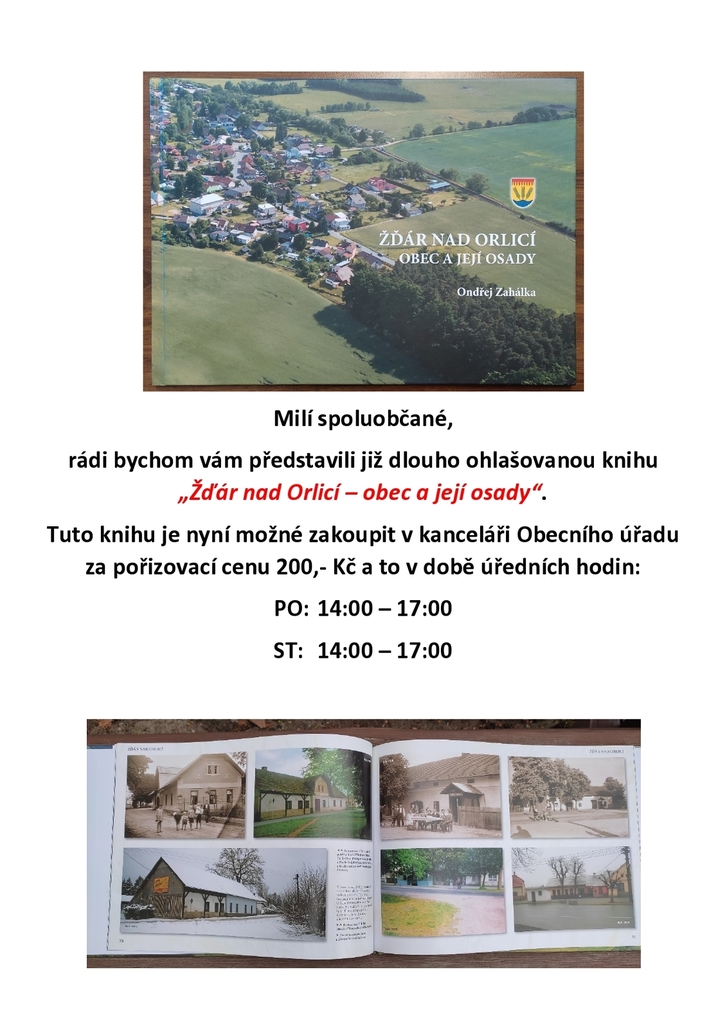 Prodej knihy "Žďár nad Orlicí - obec a její osady"